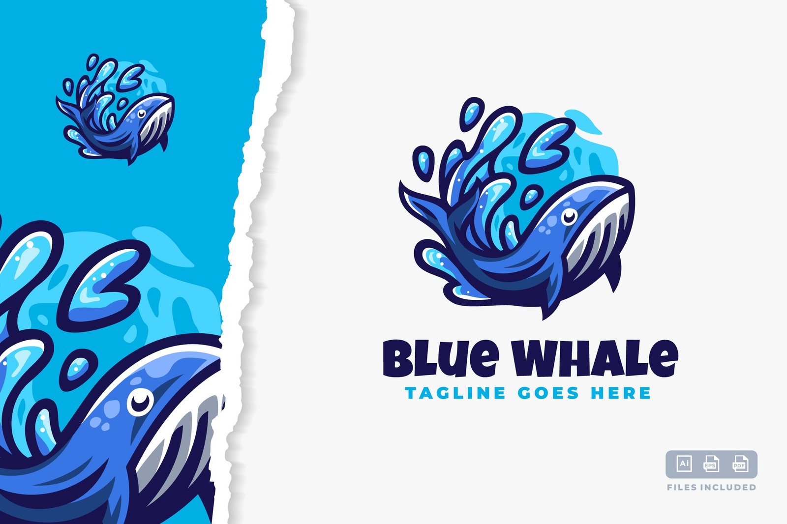 blue whale logo preview